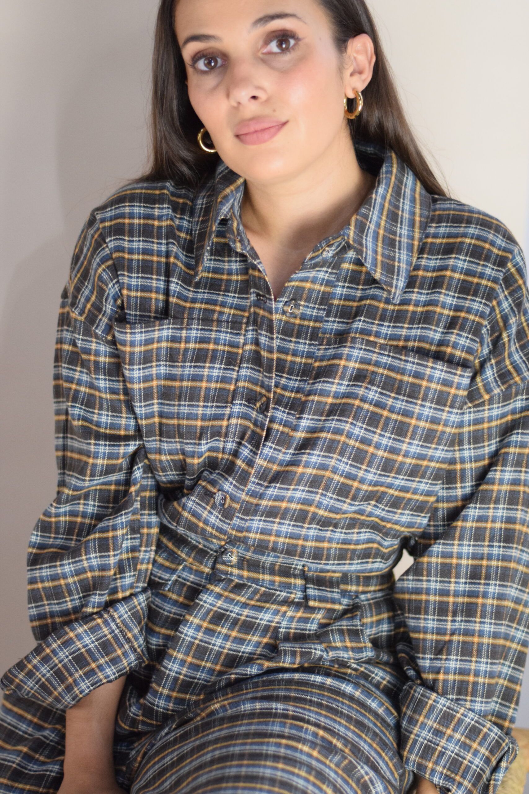 Camisa Paño Samanta Chocolate - Imagen 4