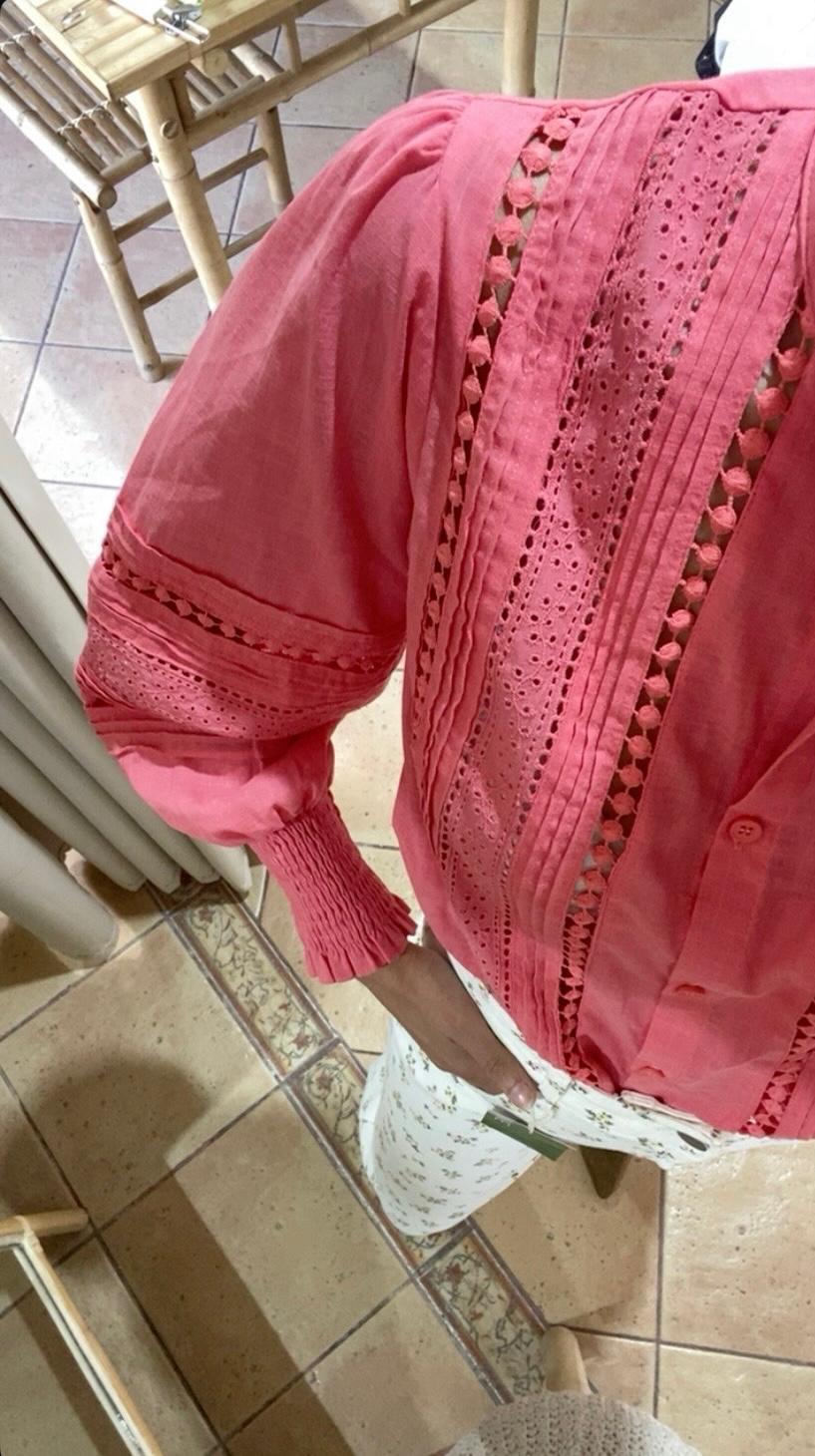 Camisa bordada Coral